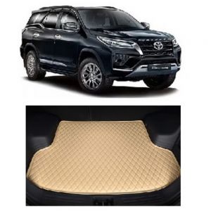 7D Car Trunk/Boot/Dicky PU Leatherette Mat for Fortuner - Beige